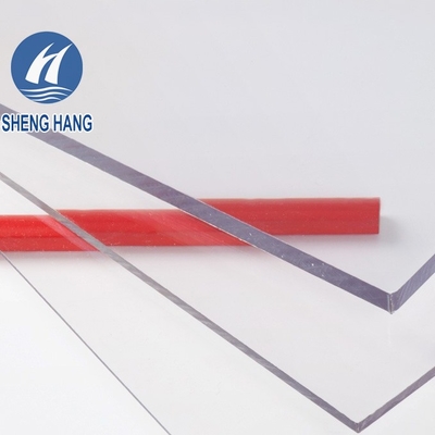 Plastik Şeffaf Düz Polikarbonat Katı Levha 3.2 * 6.5ft Aleve Dayanıklı