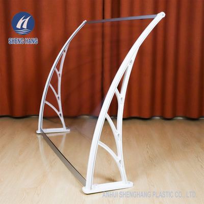 1.6m Polikarbonat Plastik Tente PC Pencere Kapı Gölgelik Kapağı 2.5mm 2.8mm
