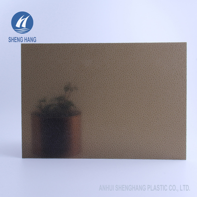 ASTM D638 Şeffaf Kabartmalı Polikarbonat Levhalar UV Kaplama PC UL94 V2