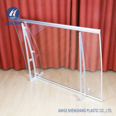 55'' X 35&quot; Kavisli Poli Karbonat Kanopi Alu Braket Pencere Kapı Tente