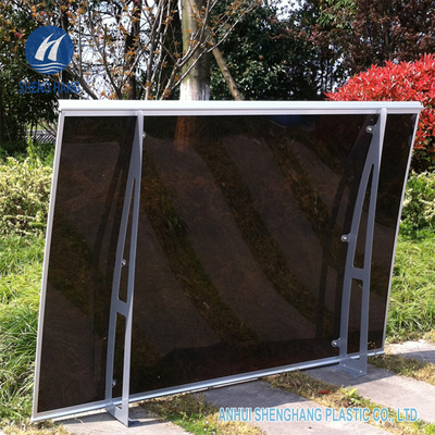 55'' X 35&quot; Kavisli Poli Karbonat Kanopi Alu Braket Pencere Kapı Tente