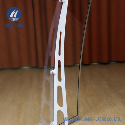 Metal Parantez Eco ile Suya Dayanıklı Katı Poli Karbonat Kanopi 4.6ft × 3ft