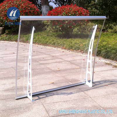 Metal Parantez Eco ile Suya Dayanıklı Katı Poli Karbonat Kanopi 4.6ft × 3ft