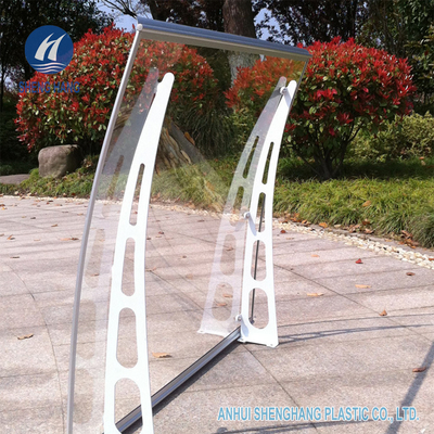 DIY Metal Çerçeve Poli Karbonat Kanopi Hava Koşullarına Dayanıklı Pencere İçin 1.4m Genişlik