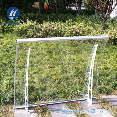 DIY Metal Çerçeve Poli Karbonat Kanopi Hava Koşullarına Dayanıklı Pencere İçin 1.4m Genişlik