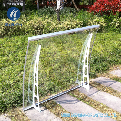 DIY Metal Çerçeve Poli Karbonat Kanopi Hava Koşullarına Dayanıklı Pencere İçin 1.4m Genişlik