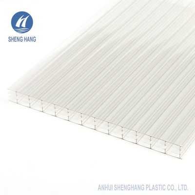 Anti UV Dört Duvar İçi Boş Polikarbonat Levhalar 2000 * 3000mm 14mm Kalın