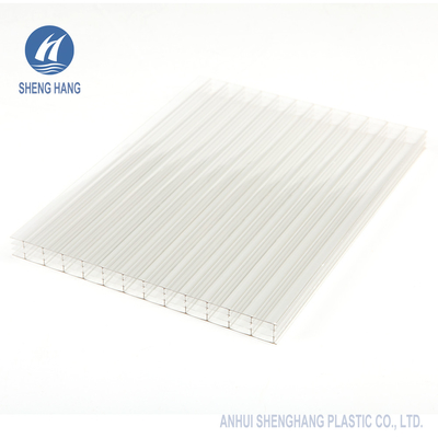 Anti UV Dört Duvar İçi Boş Polikarbonat Levhalar 2000 * 3000mm 14mm Kalın