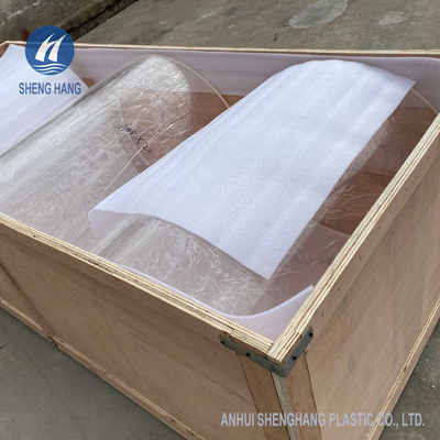Büyük Şeffaf Döküm Akrilik Tüpler 9.8ft OD400mm PMMA Silindir Anti Darbe